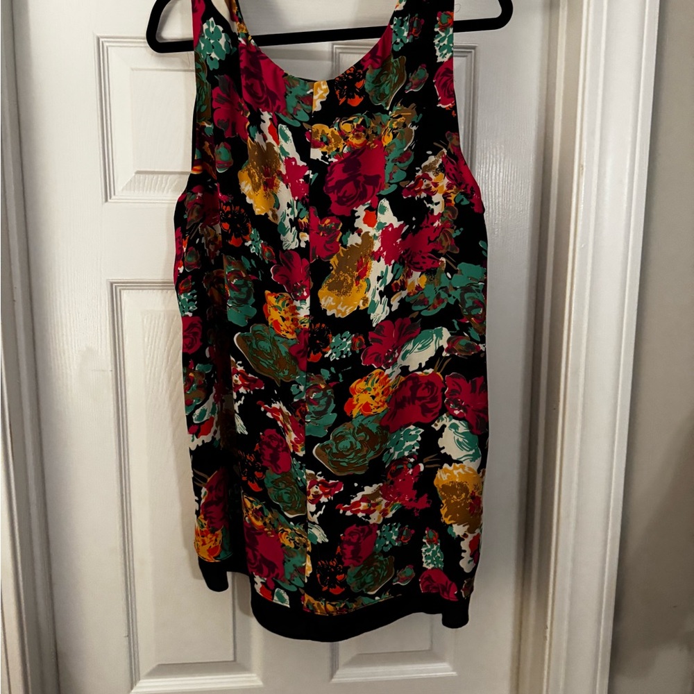 Floral Sleeveless Top - Multicolor - Picture 3 of 3